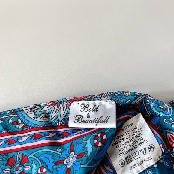 Bold & Beautiful silk pants & top floral print - Picture 15 of 16